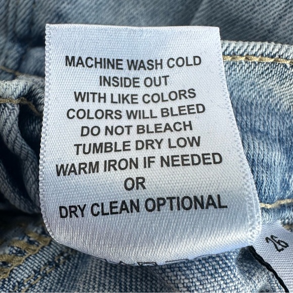 Vervet Flying Monkey Super High Rise Devin Cargo Dad Jeans Light Wash 26 T5926 - Picture 11 of 11